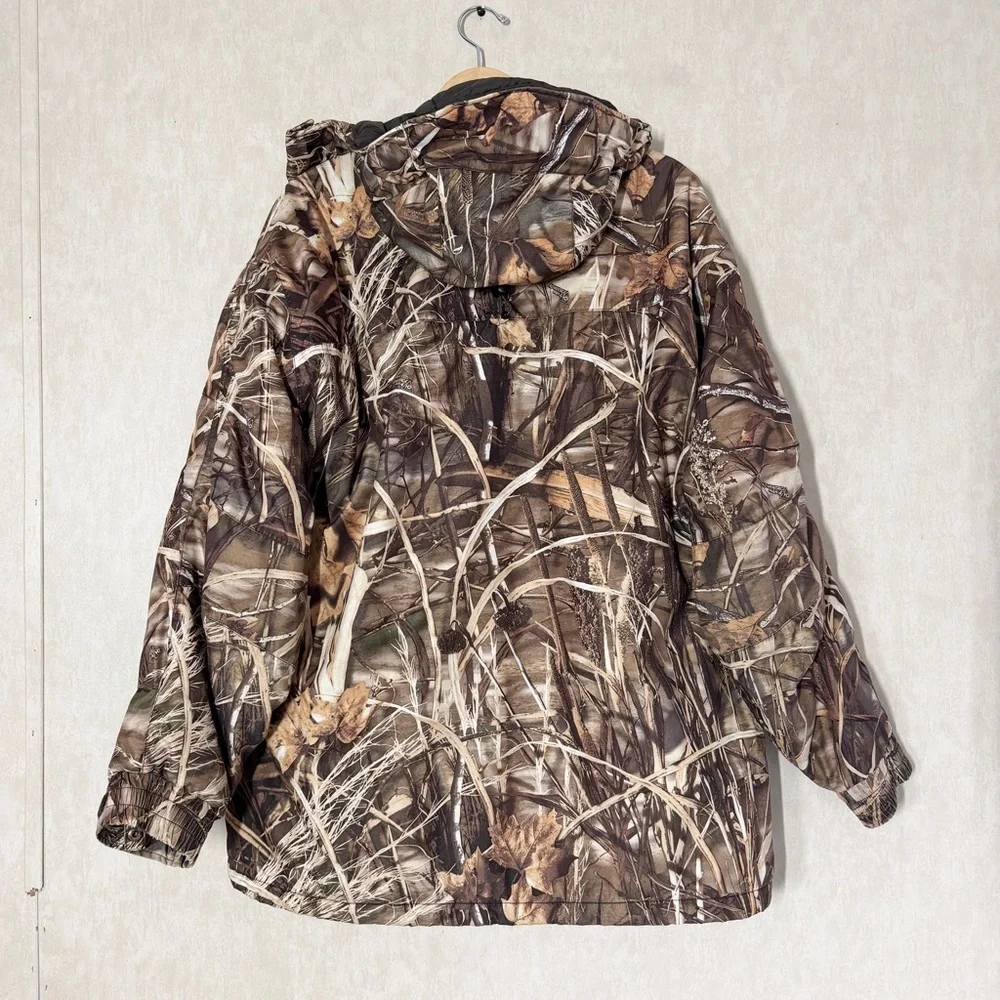 Cabela’s Men’s Dry-Plus Camouflage Full Zip Jacket Hunting Shooting Outdoor L